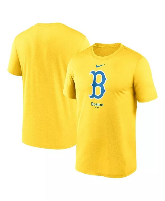 

Мужская золотая футболка Boston Red Sox City Connect с логотипом Nike