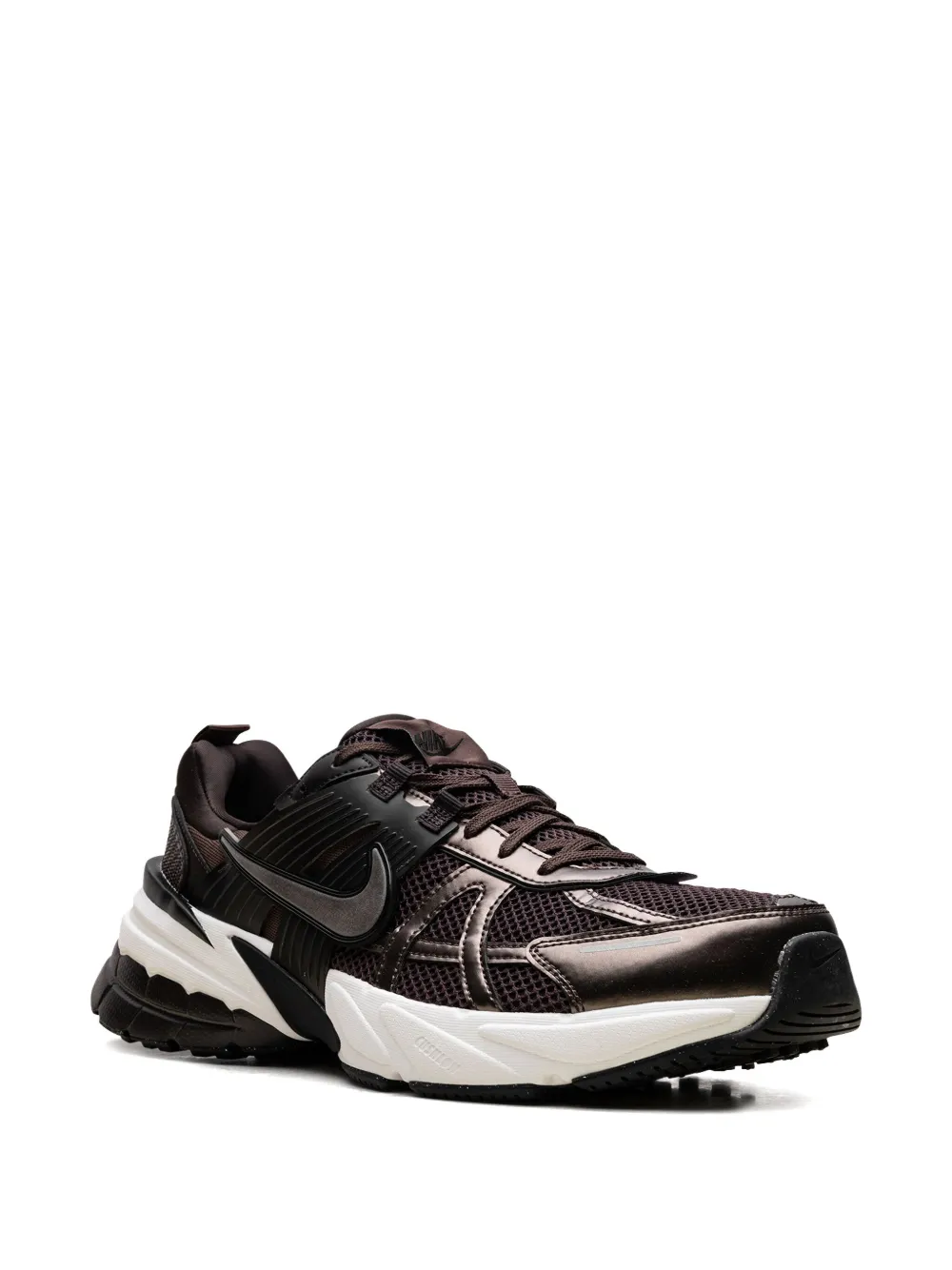 Кроссовки V2K Run Velvet Brown/White/Black/Baroque Brown Nike, коричневый — фото 2