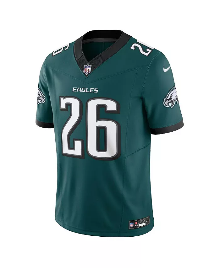 Мужская лимитированная джерси Philadelphia Eagles Vapor F.U.S.E. цвета Midnight Green с именем Saquon Barkley Nike — фото 3