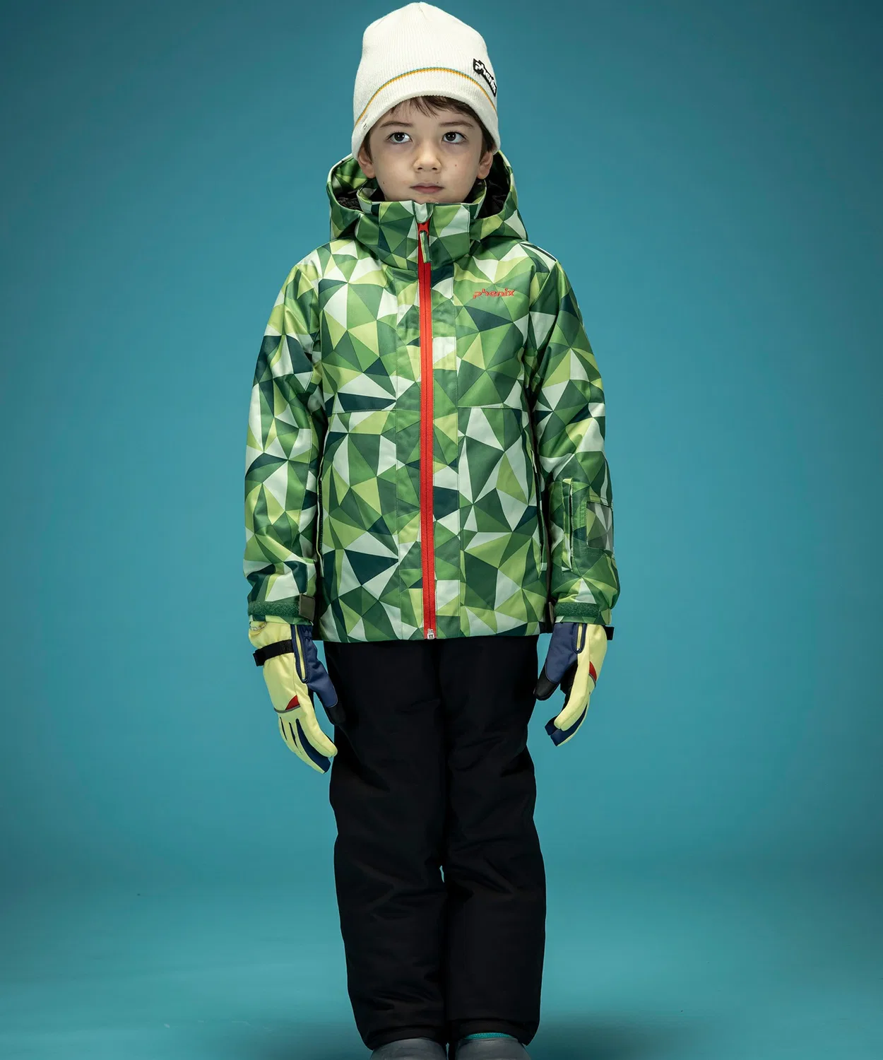 Детский ски-костюм Playing in Snow Junior Two-piece phenix, красный — фото 2