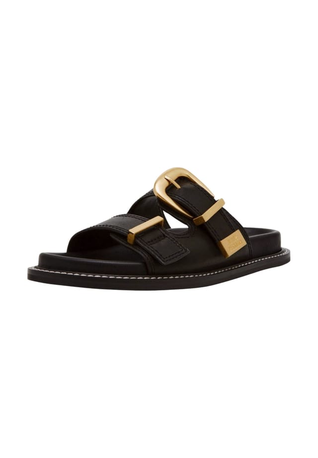Кожаные мюли Steve Madden, черный