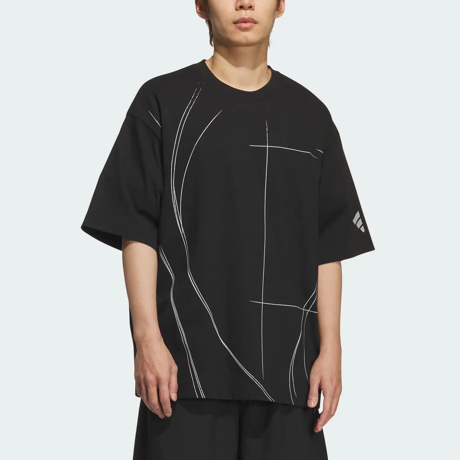 Футболка FOS SS25 FUTURE STYLE мужская Adidas, черный — фото 3