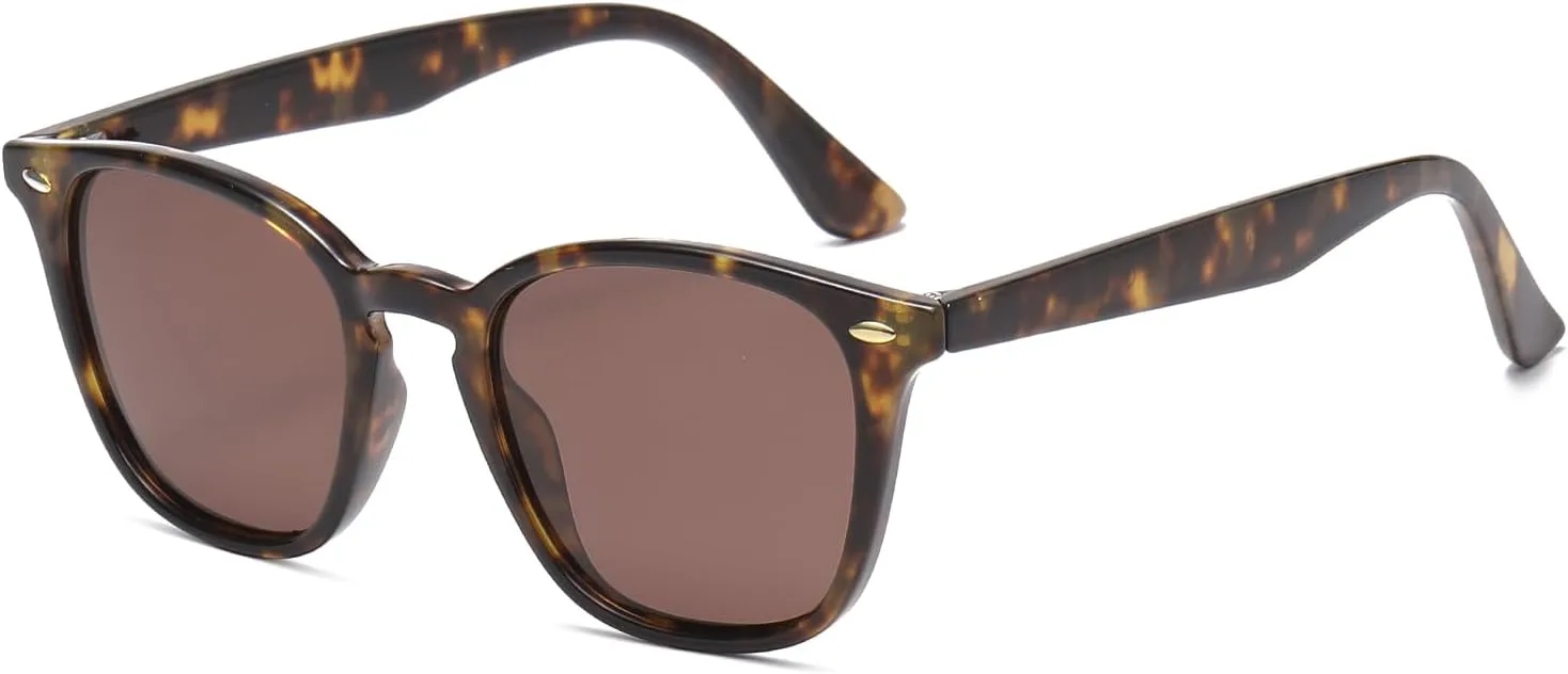 

Модные поляризованные солнцезащитные очки для женщин и мужчин. Классические ретро-очки квадратной формы с защитой от УФ-излучения 2020 VentiVenti, Demi/Brown Pink