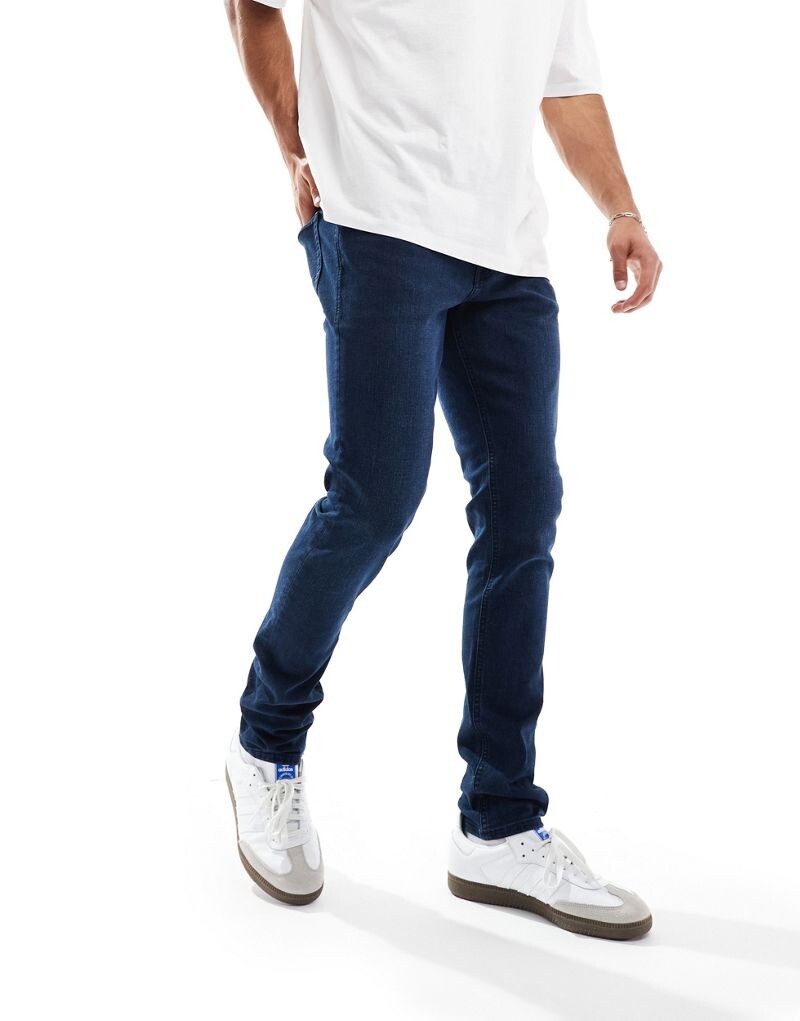 

Jack & Jones - Liam - темно-синие джинсы скинни