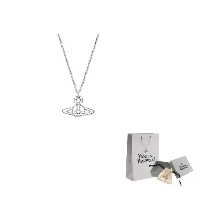 

Серебряное латунное ожерелье Unisex Silver Vivienne Westwood, серебряный