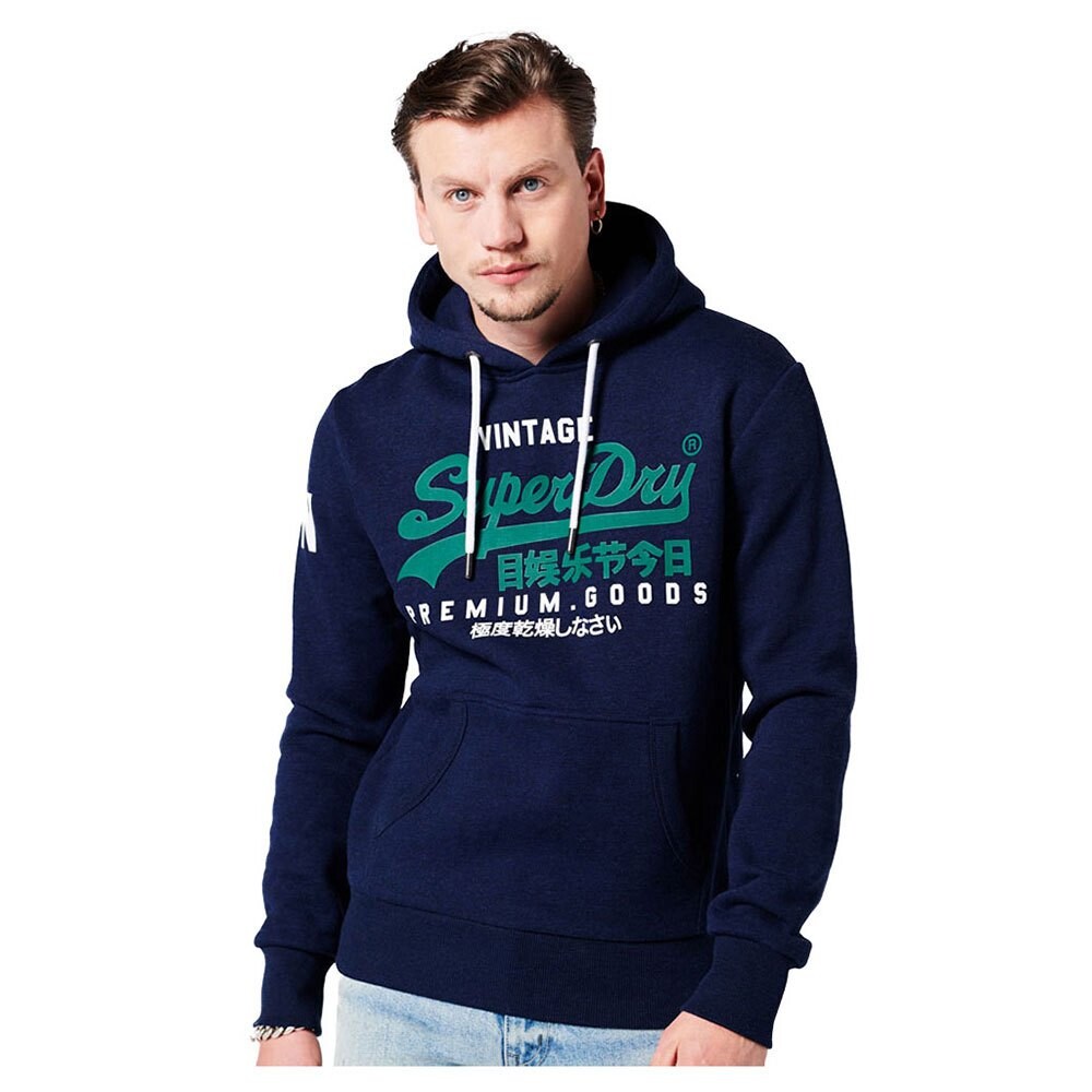 

Худи Superdry Vintage Logo, синий
