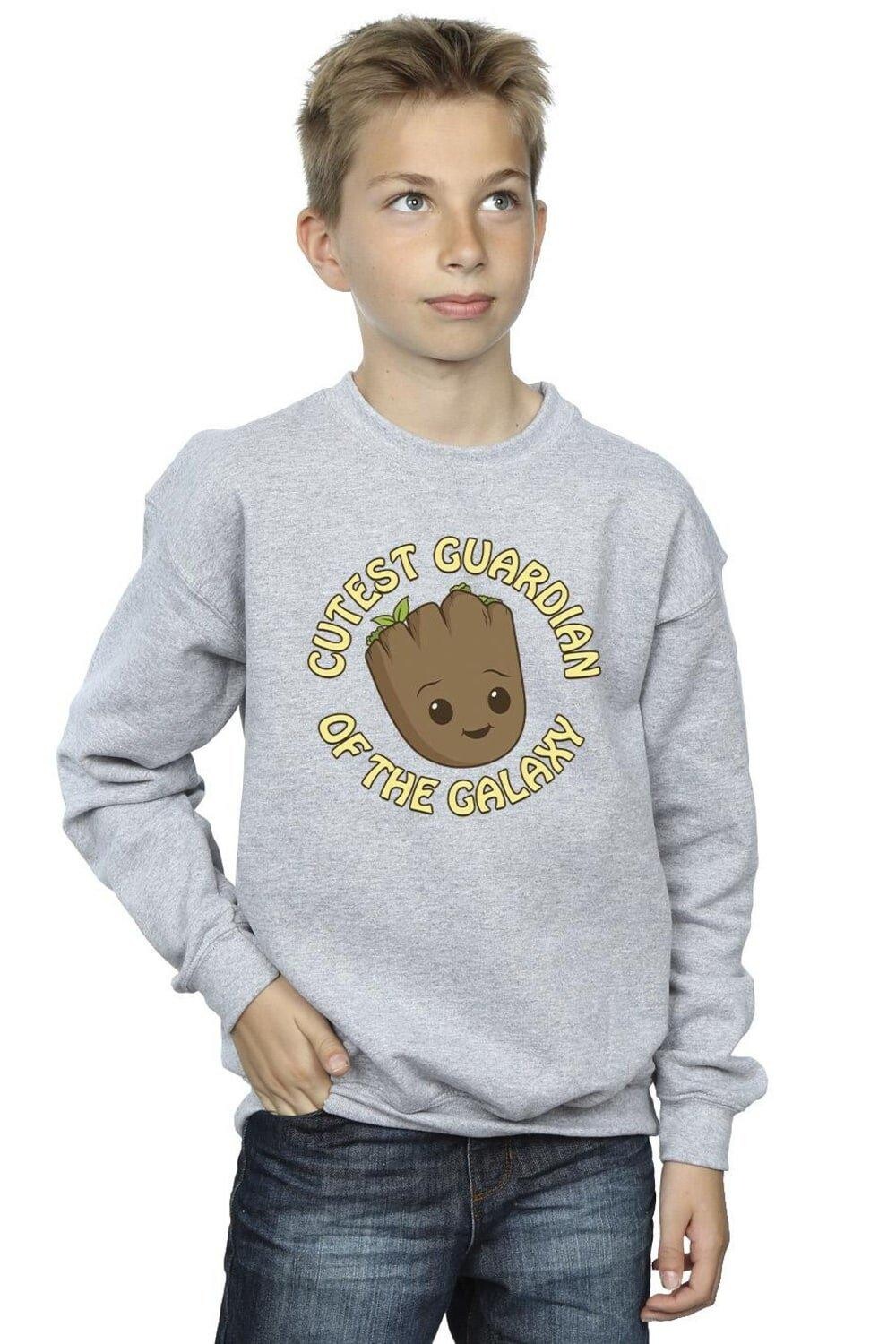 

Симпатичная толстовка I Am Groot Guardian Marvel, серый