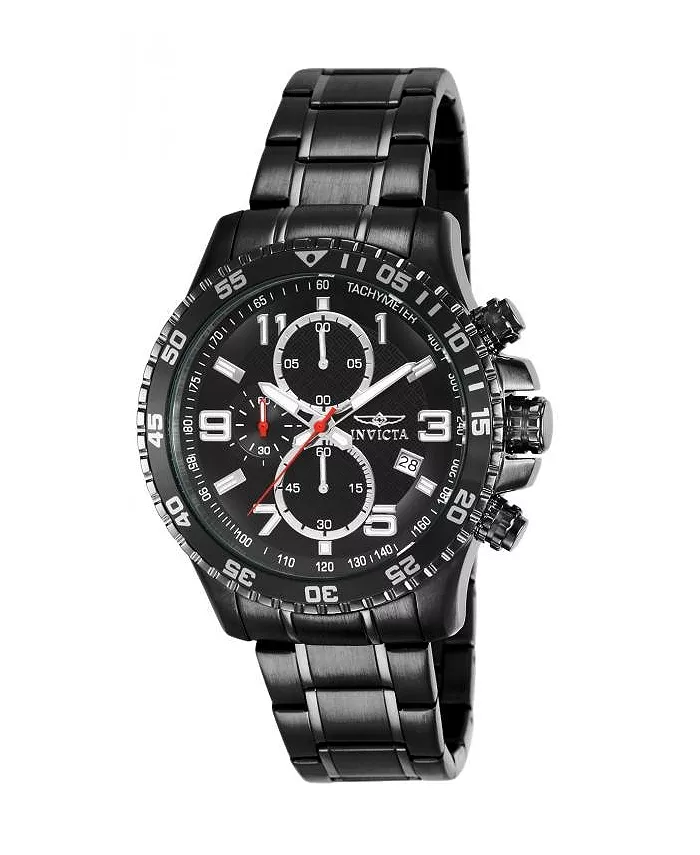 

Мужские часы 14879 Specialty Quartz Chronograph с серым циферблатом Invicta, черный