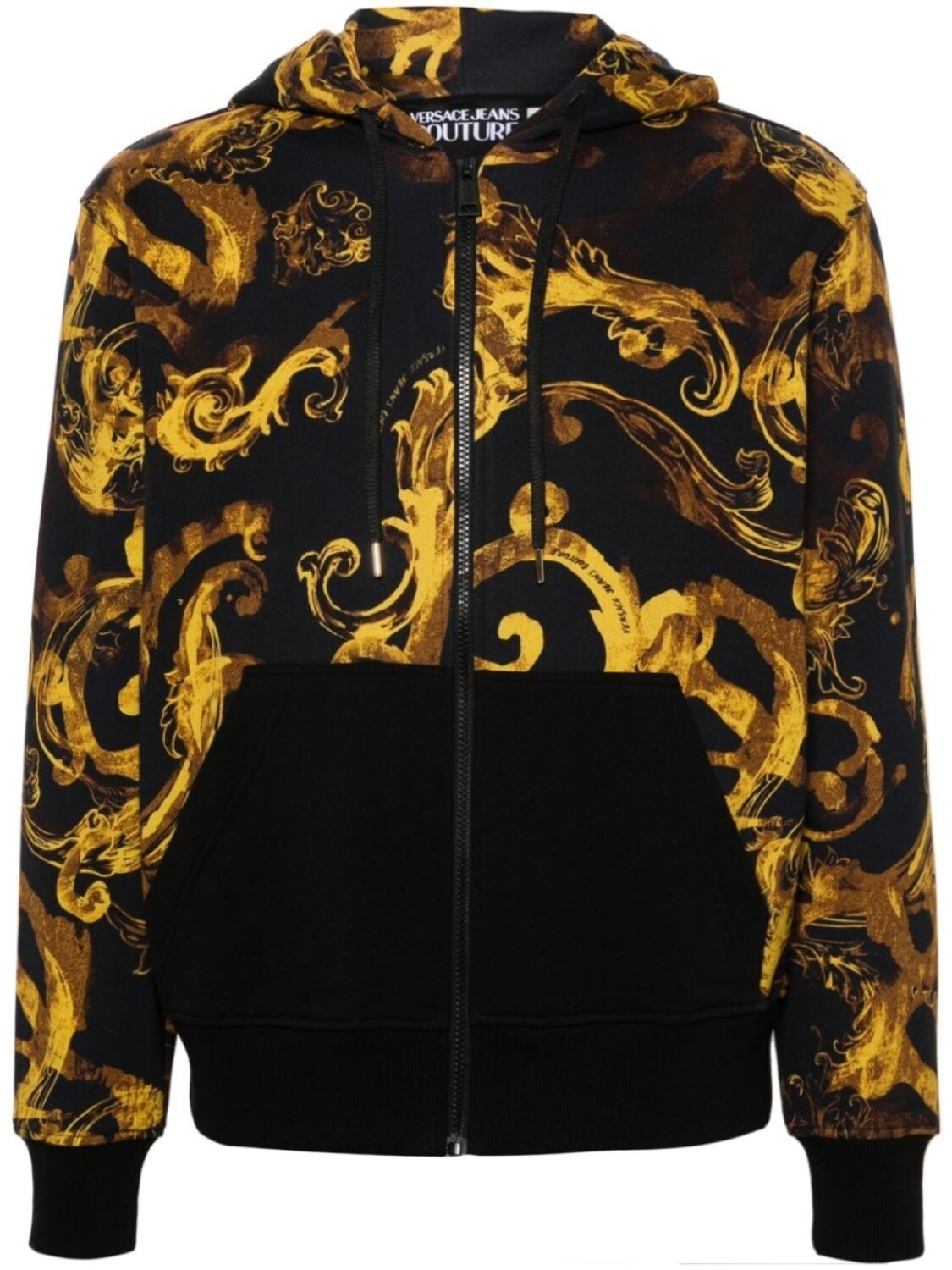 

Versace Jeans Couture куртка Watercolour Couture с капюшоном, черный