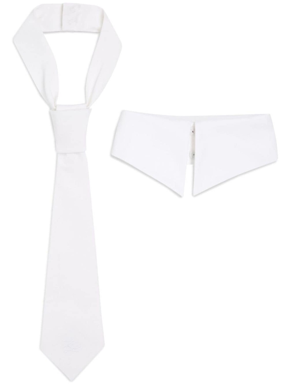 

Комплект из воротника и галстука Karl Lagerfeld K/S, белый