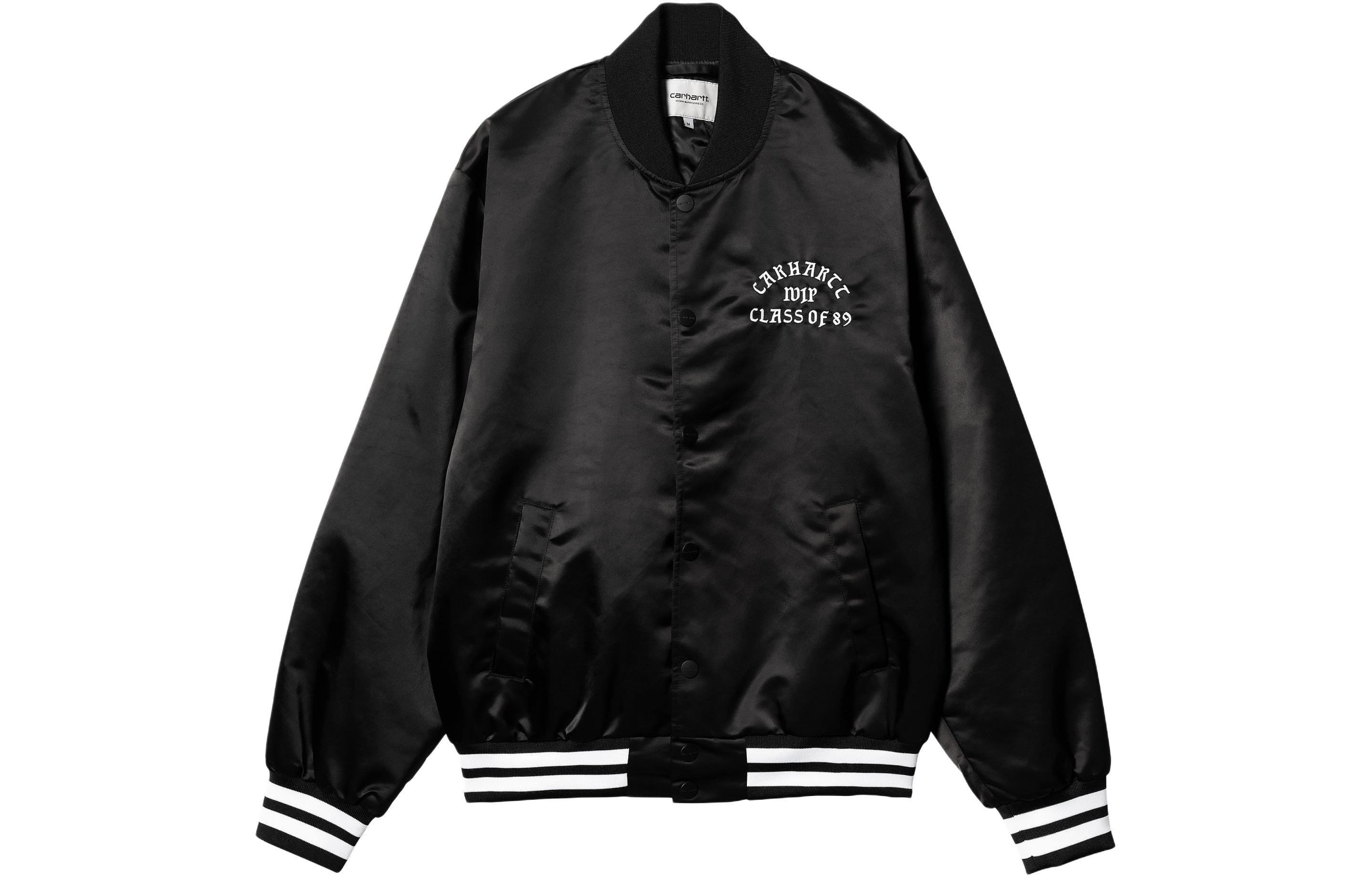 

Carhartt WIP Куртка-бомбер бейсбольная мужская черная, Black