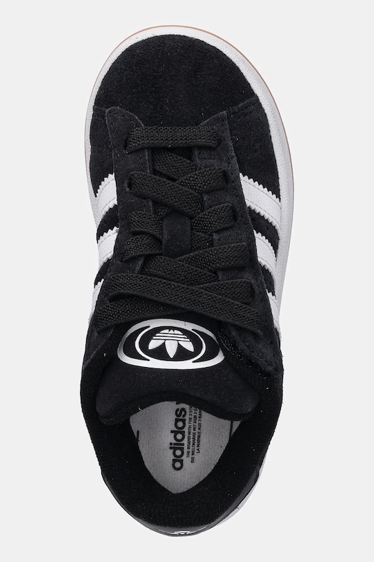 Детские замшевые кроссовки Campus 00s Adidas Originals, черный — фото 4