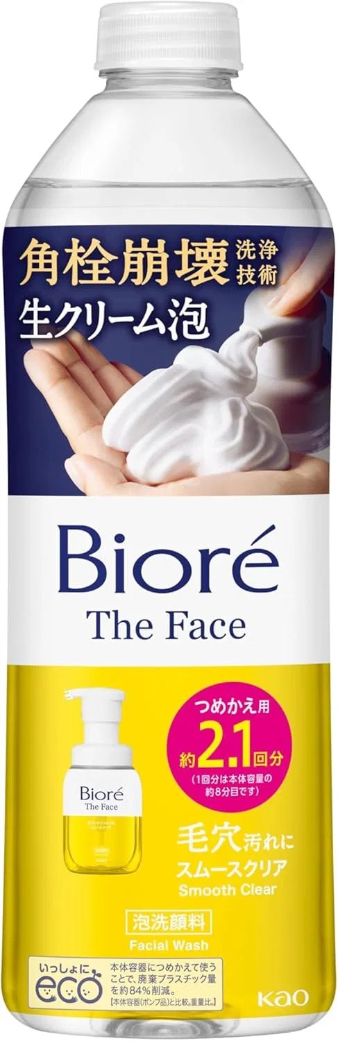 Пенка для умывания Bioré — The Face Foam Smooth Clear, , белый, 80 г