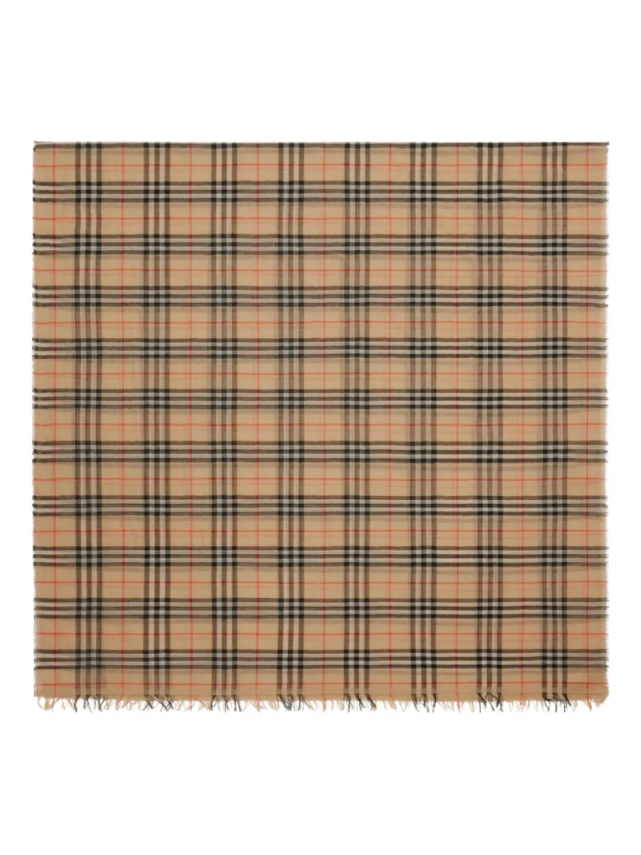 

Клетчатый шарф Burberry, нейтральный