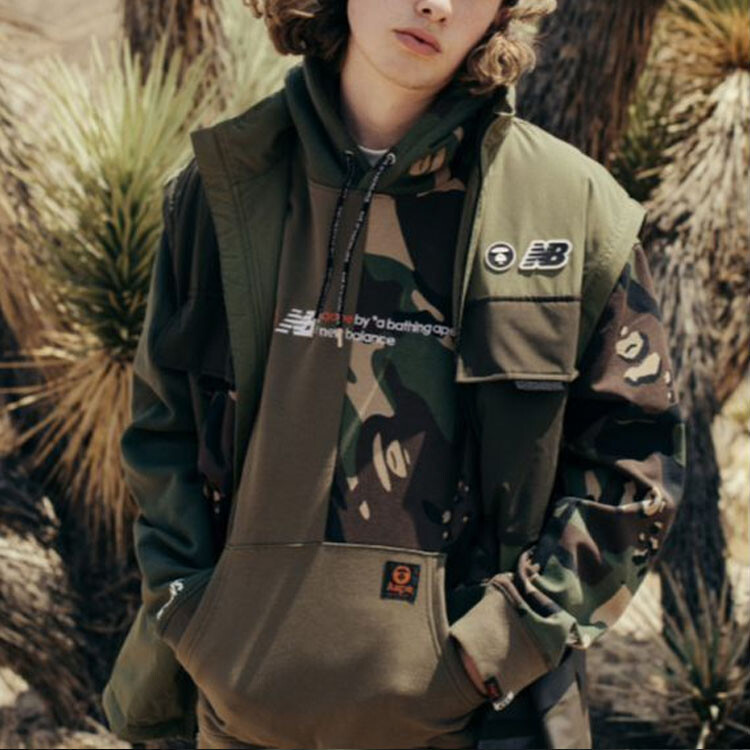 

New Balance X Толстовка Мужская Aape, зеленый
