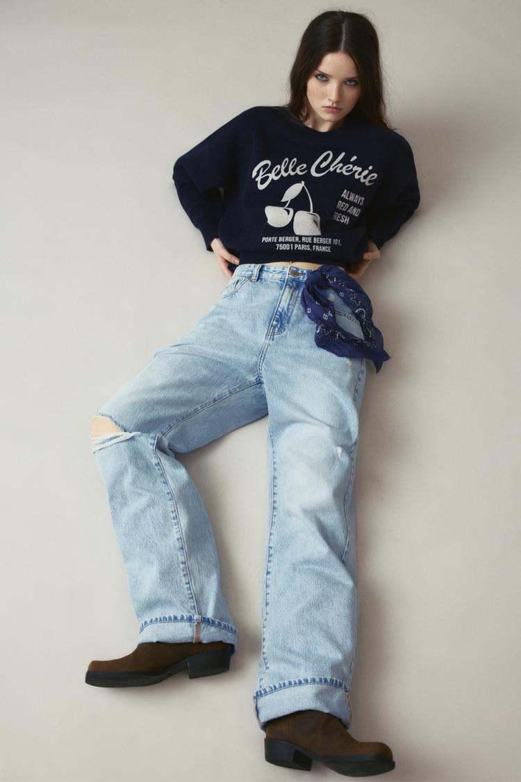 

Джемпер Belle Cherie Pull And Bear, синий