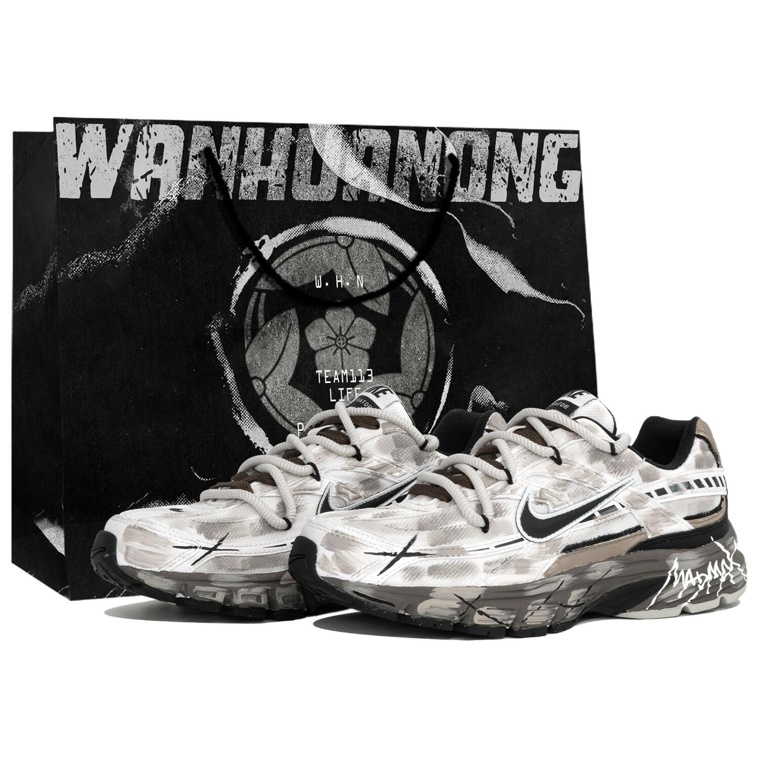 

Nike Беговые кроссовки мужские низкие инициатор Slip Resistant Abrasion Resistant серо-коричневые