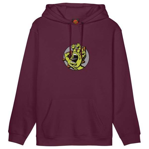 

Капюшон с ручным узором спереди - толстовка с капюшоном Santa Cruz, Dark Cherry