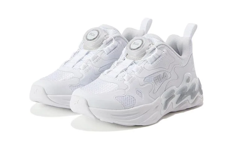 FILA KIDS Детские противоскользящие кроссовки для бега стандарт white silver gray для детей 3-7 лет — фото 4