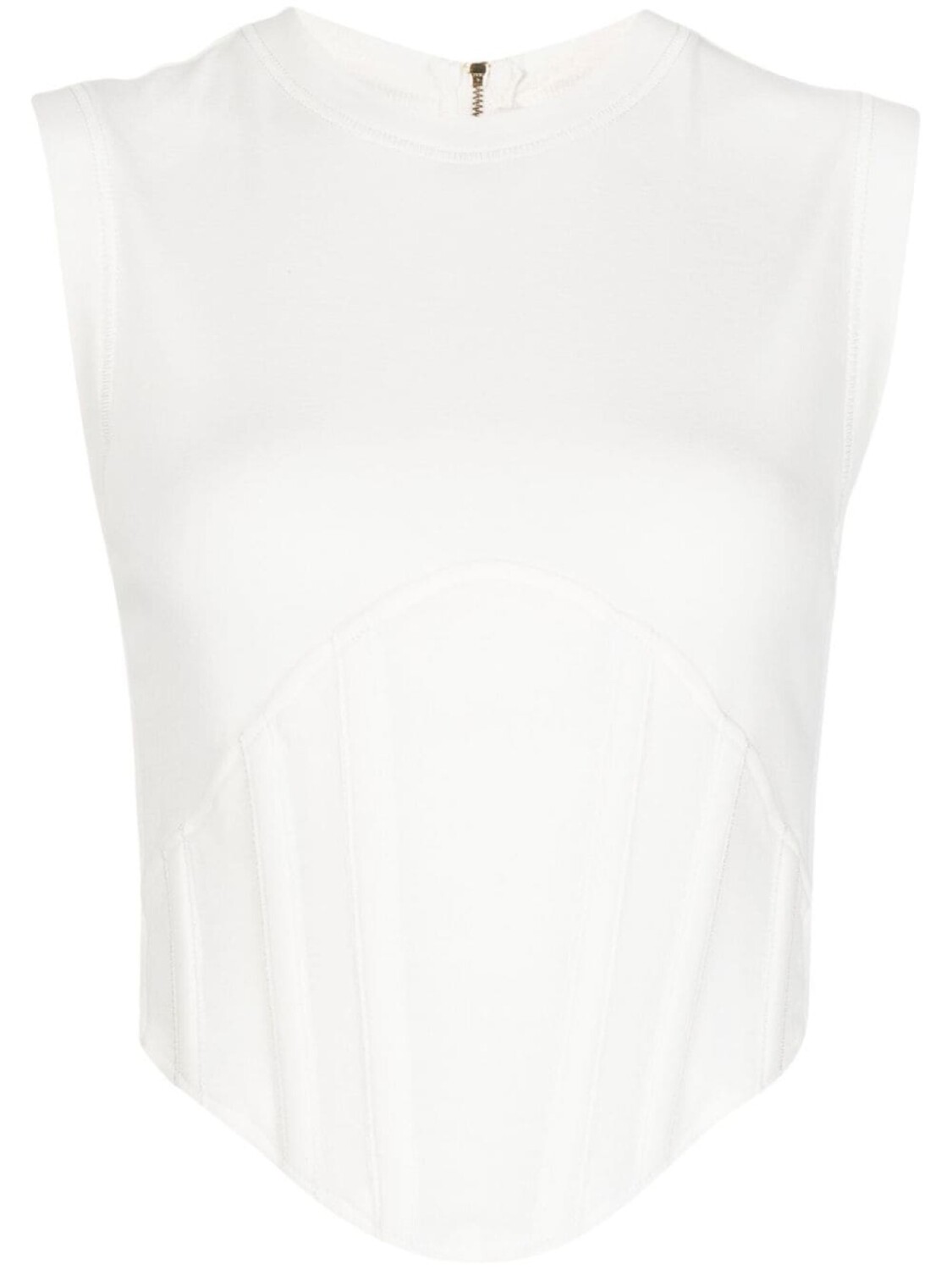 

Dion Lee топ-корсет в рубчик, белый