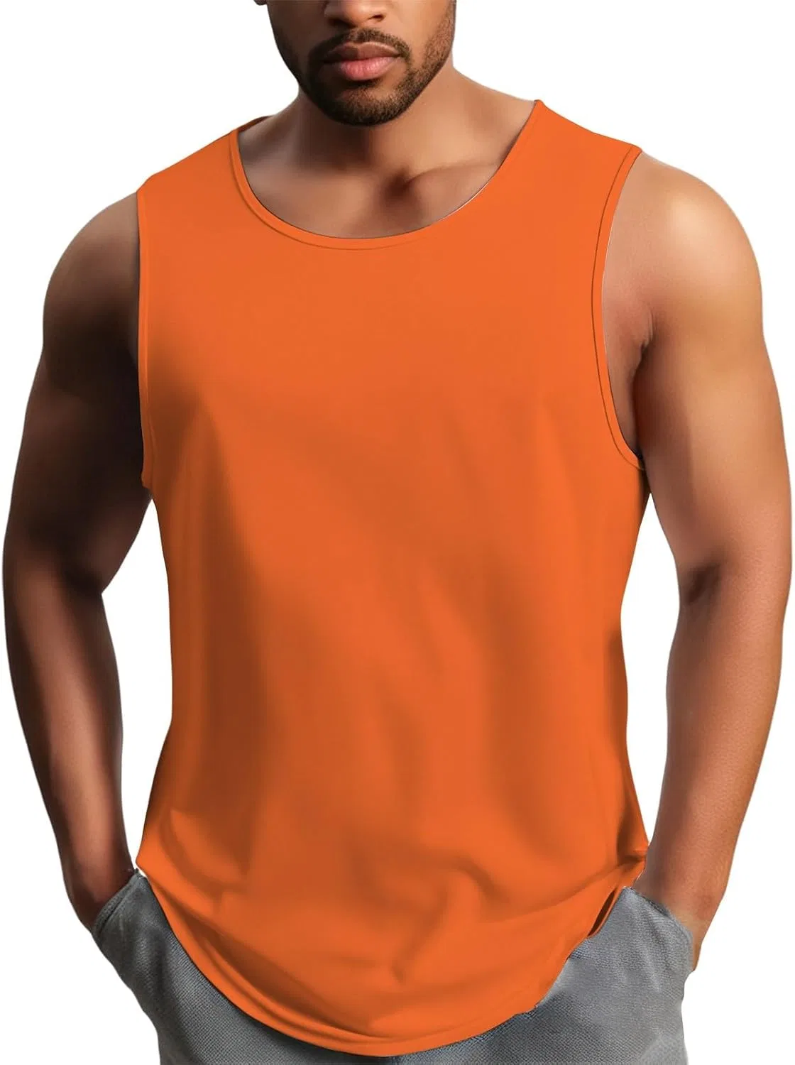 Мужская майка для бодибилдинга Orange