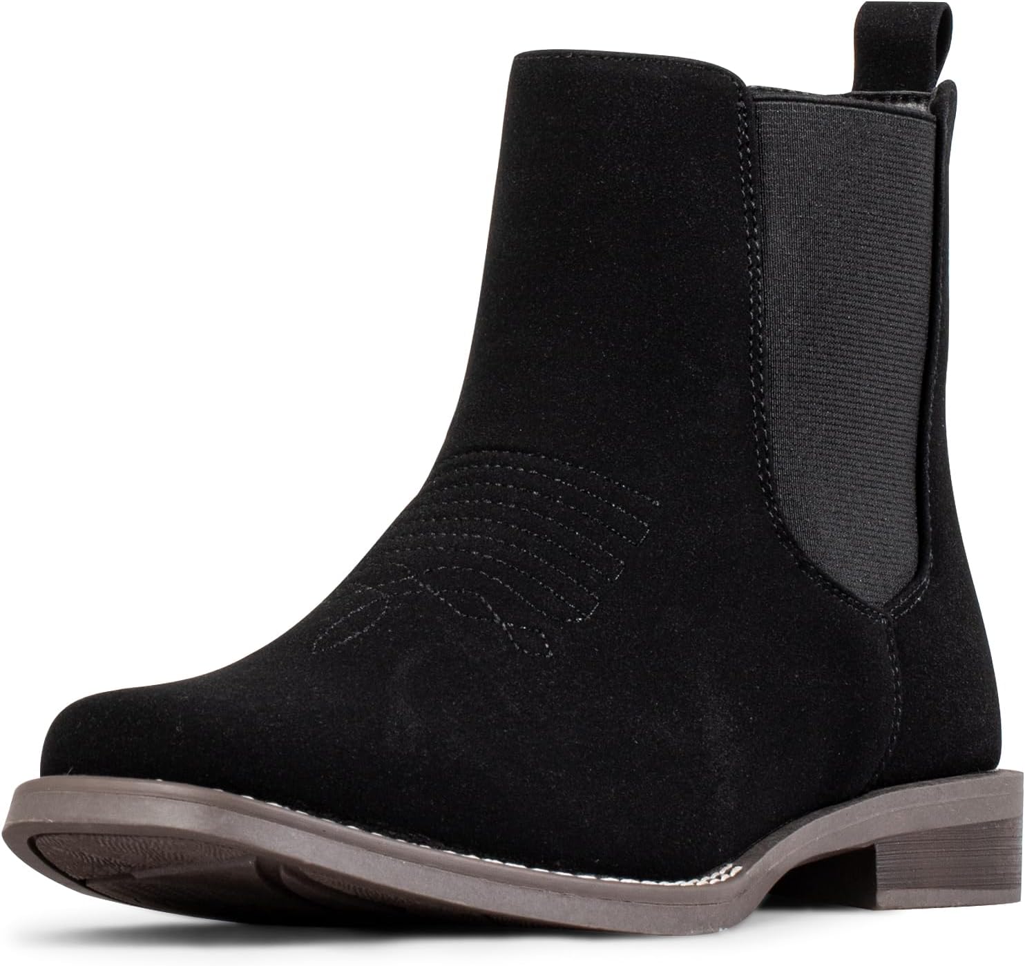 

Мужские ковбойские ботинки J's.o.l.e Western с квадратным носком, стильные ботинки Челси до щиколотки J’S.O.L.E, черный