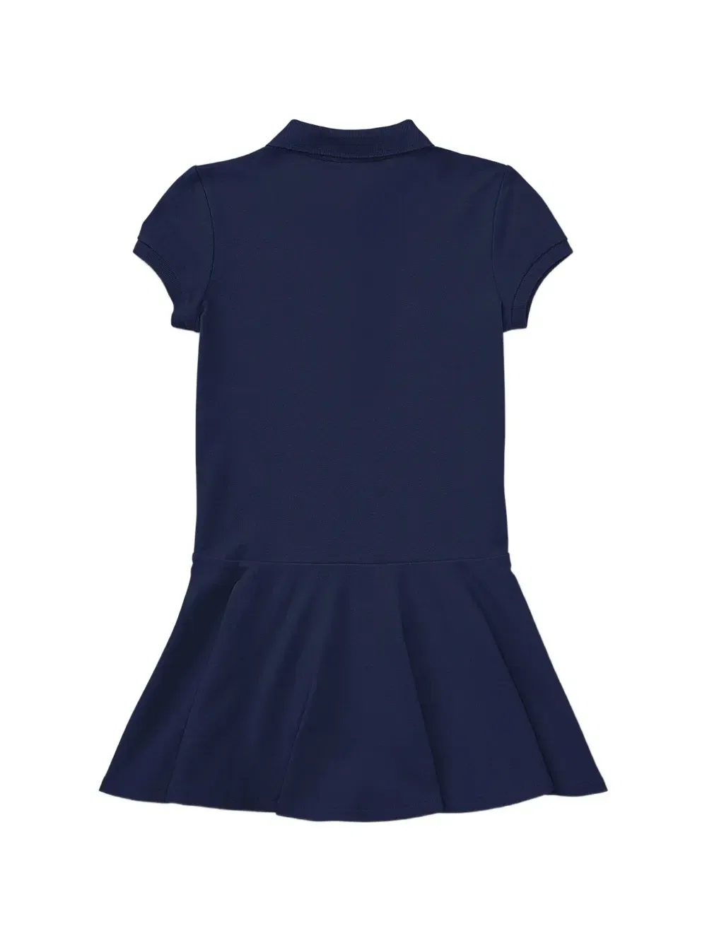 Расклешенное платье на пуговицах Polo Ralph Lauren Kids, синий — фото 2