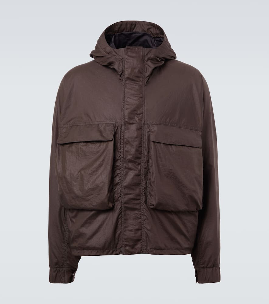 

Капюшонная бомбер-куртка Lemaire, Espresso