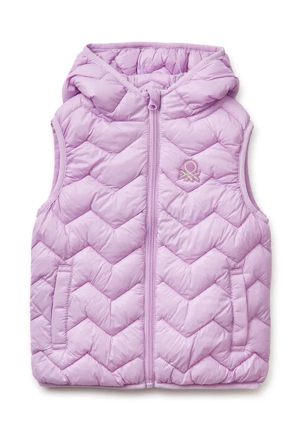 Куртка без рукавов с капюшоном и жилетом United Colors Of Benetton, Pink