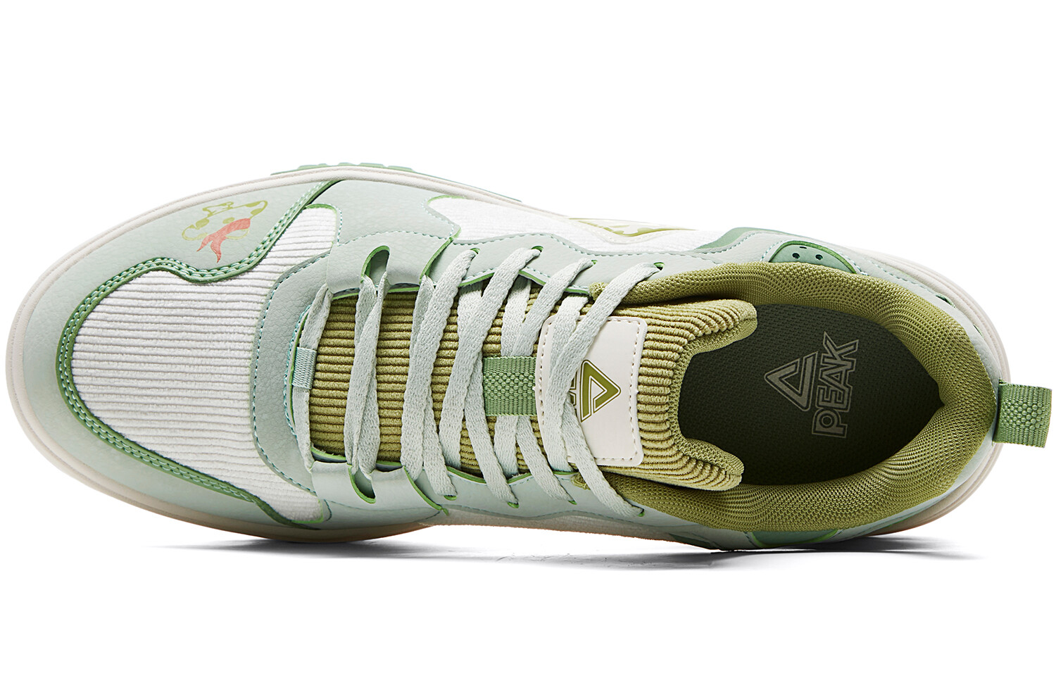 Кроссовки PEAK Guochuang Series Skateboarding Shoes Men Low-top Green, зеленый — фото 4
