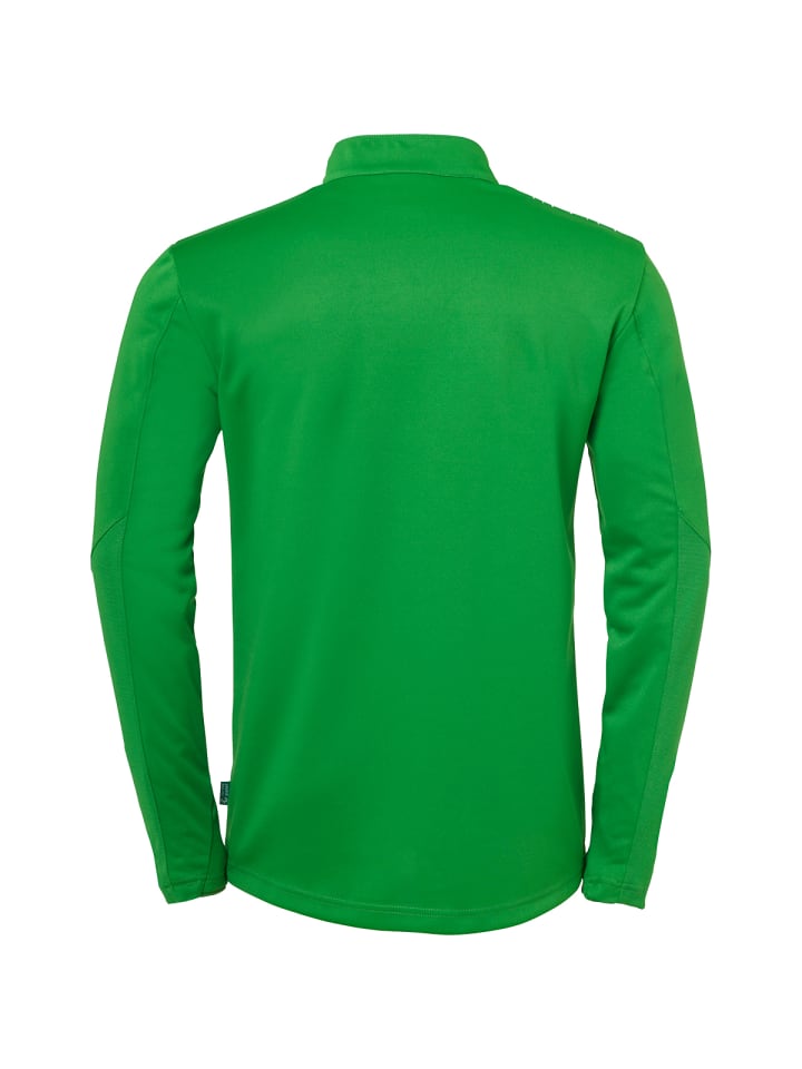 Uhlsport Футболка с застежкой-молнией 1/4, цвет 26 1/4, зелено-белый — фото 2