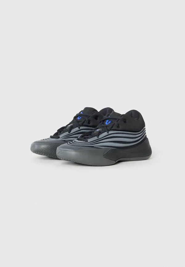 Баскетбольные кроссовки dame x унисекс Adidas Performance, Core Black/Iron-Coloured/Lucid Blue — фото 2