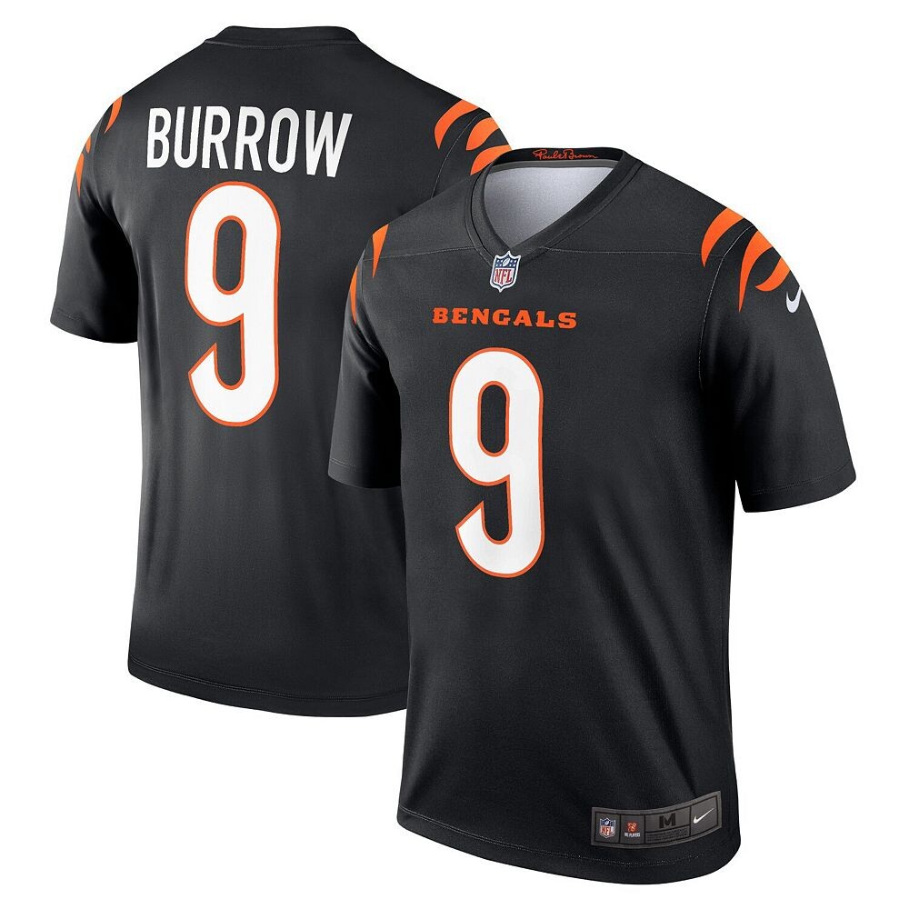 Мужская черная майка Nike Joe Burrow Cincinnati Bengals Legend, цвет Bng Black — фото 2