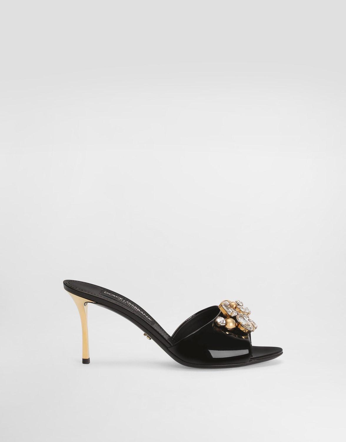 Лакированные мюли Keira с украшением DOLCE & GABBANA, мультиколор
