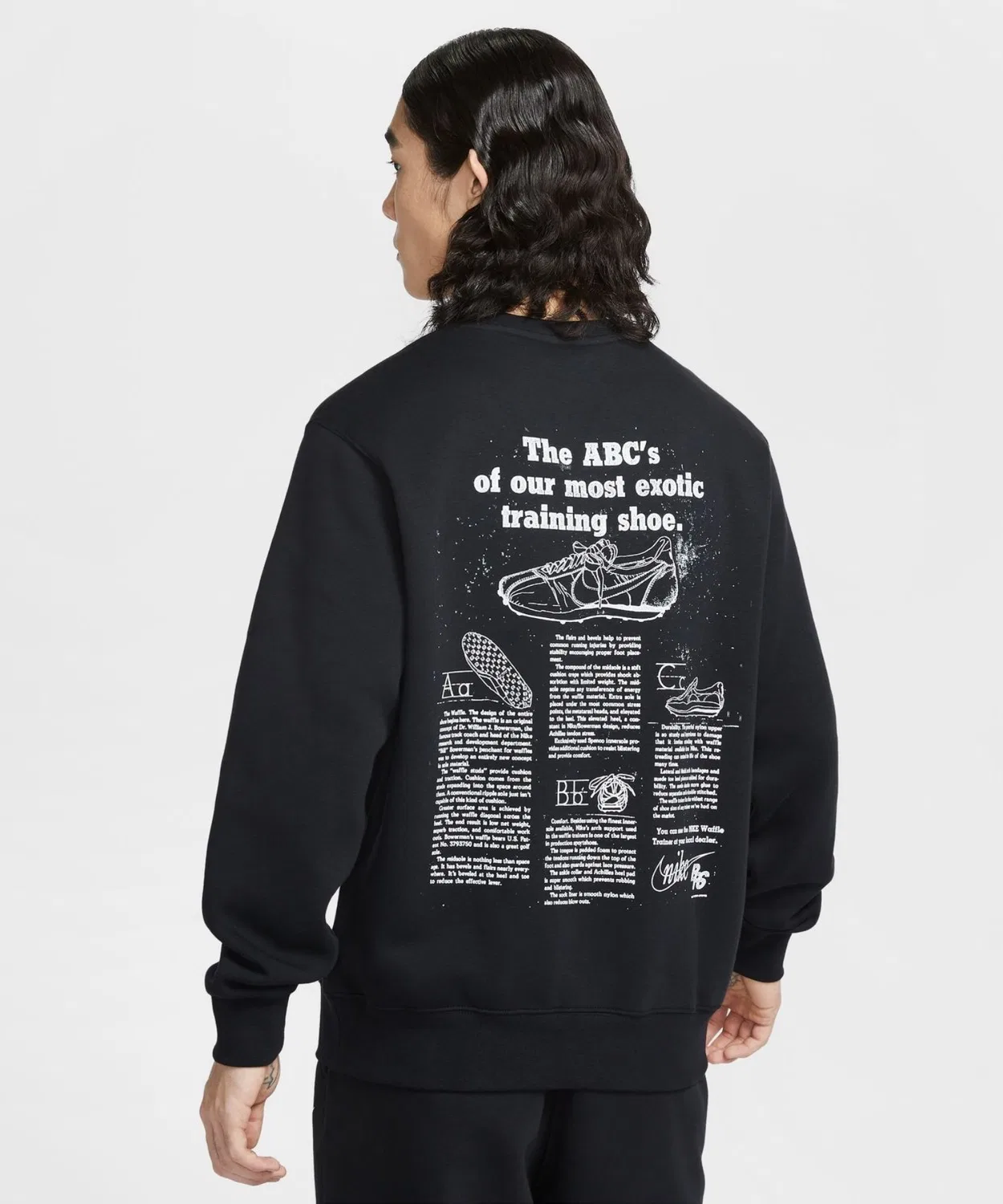 Свитшот Nike Club BB Crew CTB L/S с логотипом, серый — фото 2