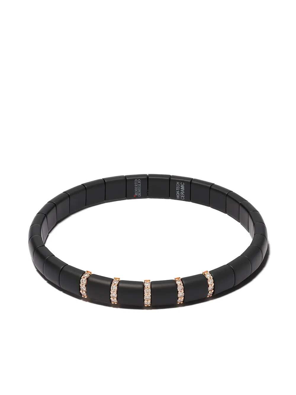 

Браслет Sfera из розового золота с бриллиантами и черной керамикой Roberto Demeglio