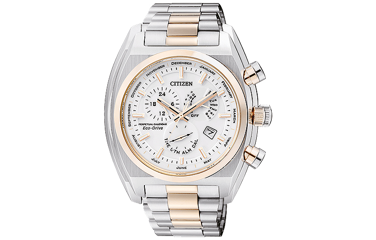 

CITIZEN Часы Men's Ecology Drive Collection Watch, White Gold Dial White Gold Band