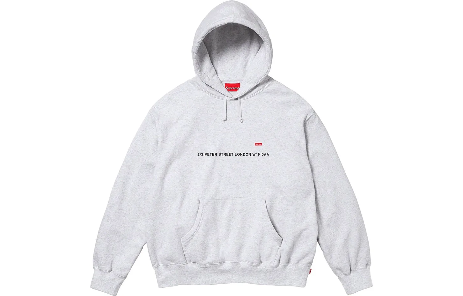 Толстовка с капюшоном Small Box Tokyo Shop Supreme, серый-london/ash grey-london