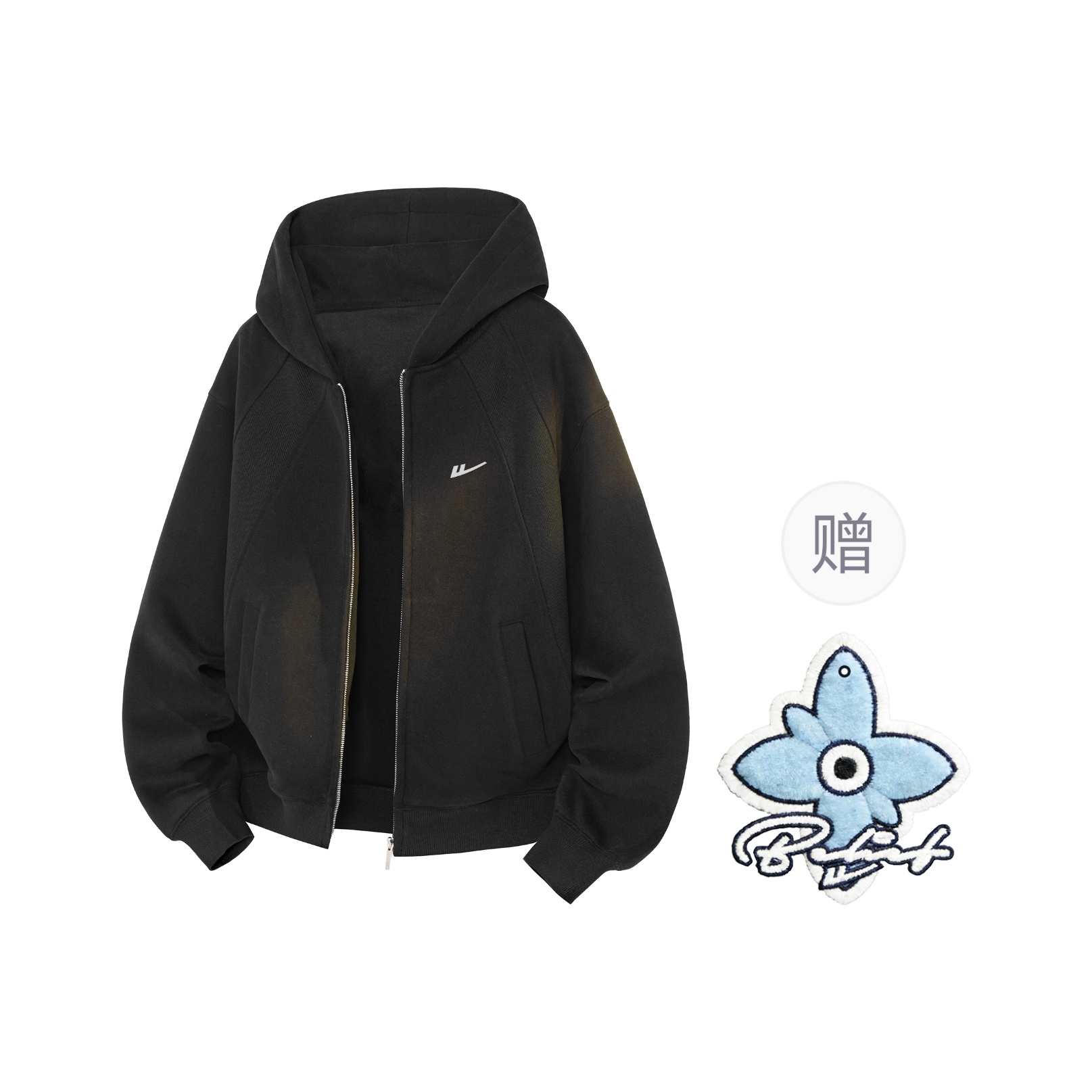 

Толстовка Women's Hooded Moderate Cardigan WARRIOR, черный[free badge+scented sachet charm]