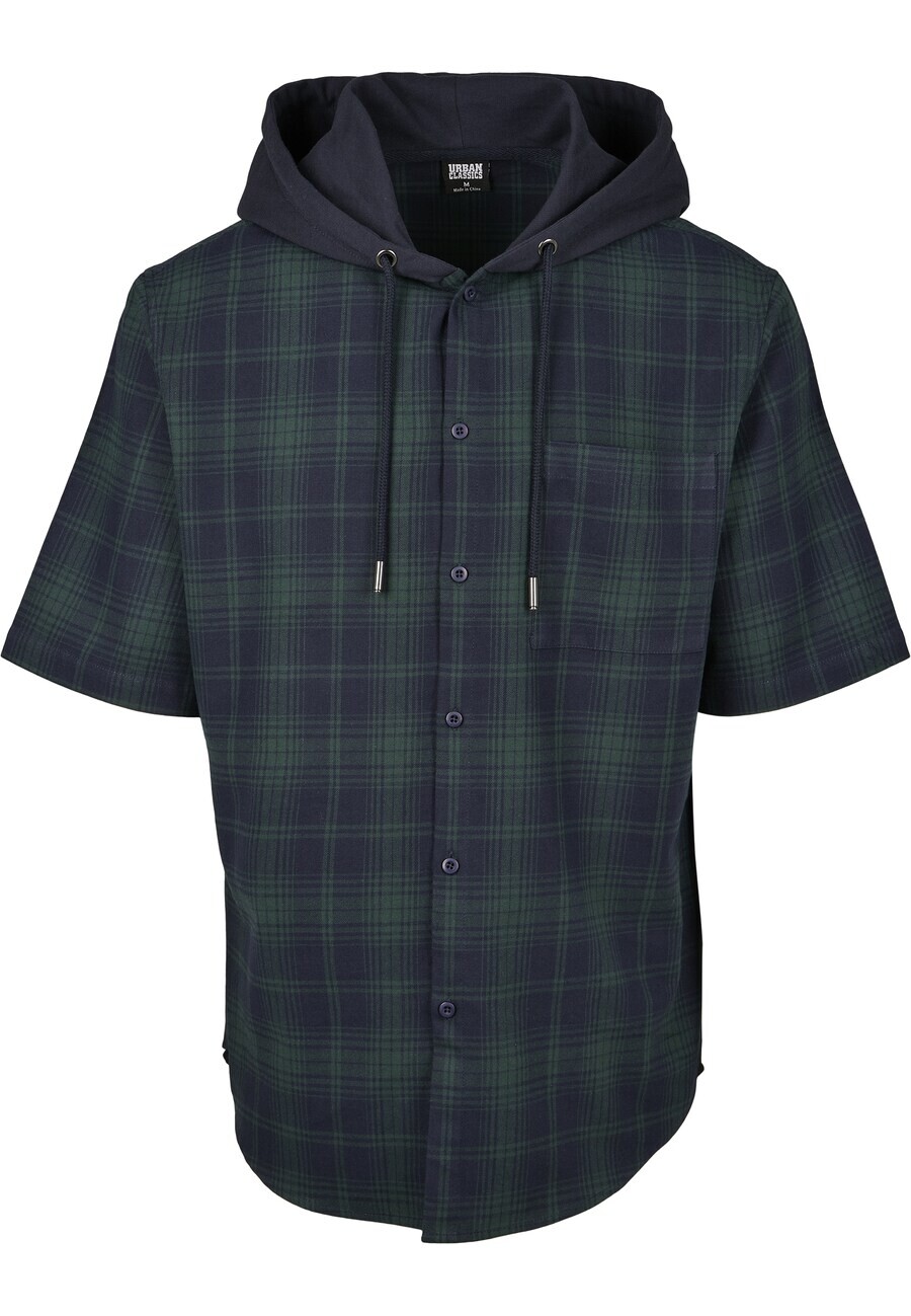 

Клетчатая рубашка Urban Classics Regular fit Button Up Shirt, темно-синий