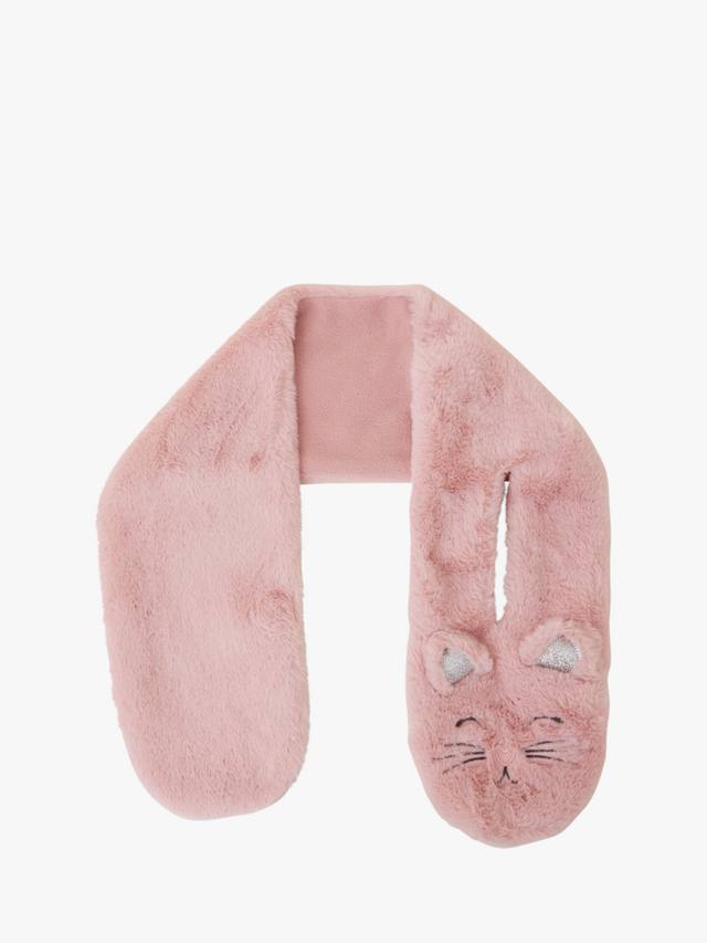 

Детский пушистый шарф с кошкой Angels by Accessorize, Pink