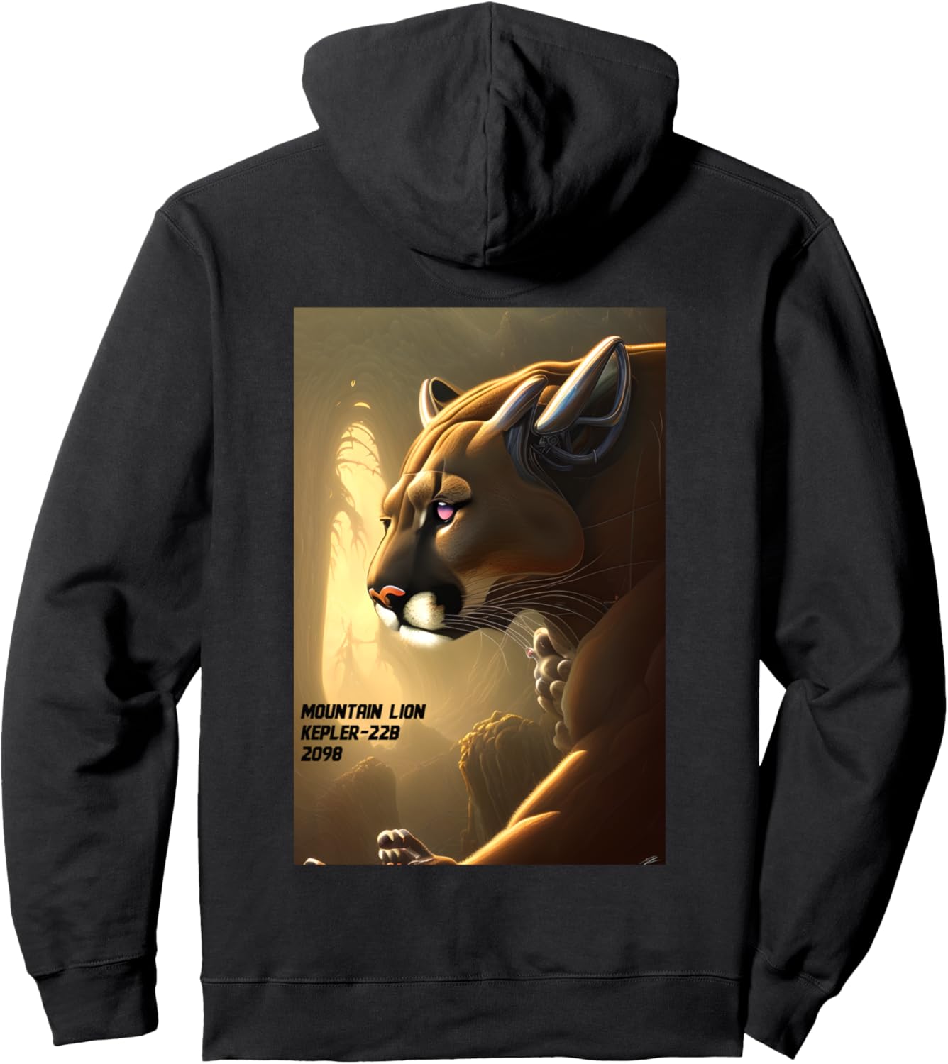 

Худи с изображением робота-пума и горного льва, черного цвета Futuristic Wild Cat Feline Mountain Lion, Черный, Худи с изображением робота-пума и горного льва, черного цвета Futuristic Wild Cat Feline Mountain Lion