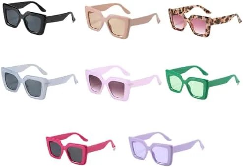 

Винтажные квадратные солнцезащитные очки для женщин и мужчин в стиле ретро-панк, модные женские очки, очки с защитой от УФ-излучения UV400 MTZJH, C1black-black