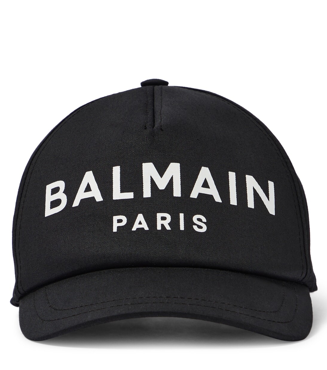 

Хлопковая бейсболка с логотипом Balmain Kids, черный