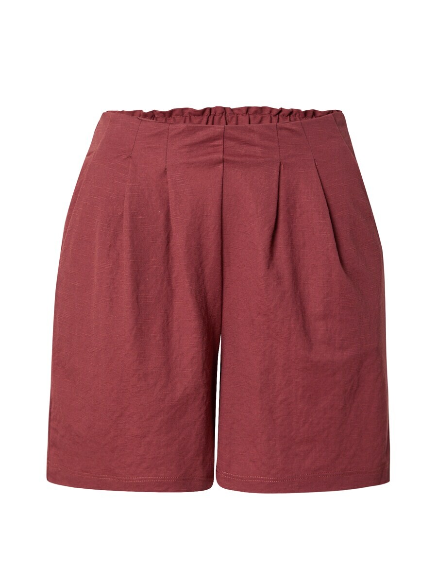 

Брюки PIECES Loose fit Pleat-Front Pants PCKINDA, цвет Wine red