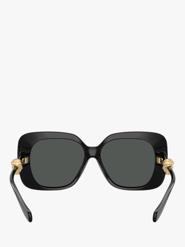 VE4499U женские квадратные солнцезащитные очки Versace, Black/Grey — фото 4