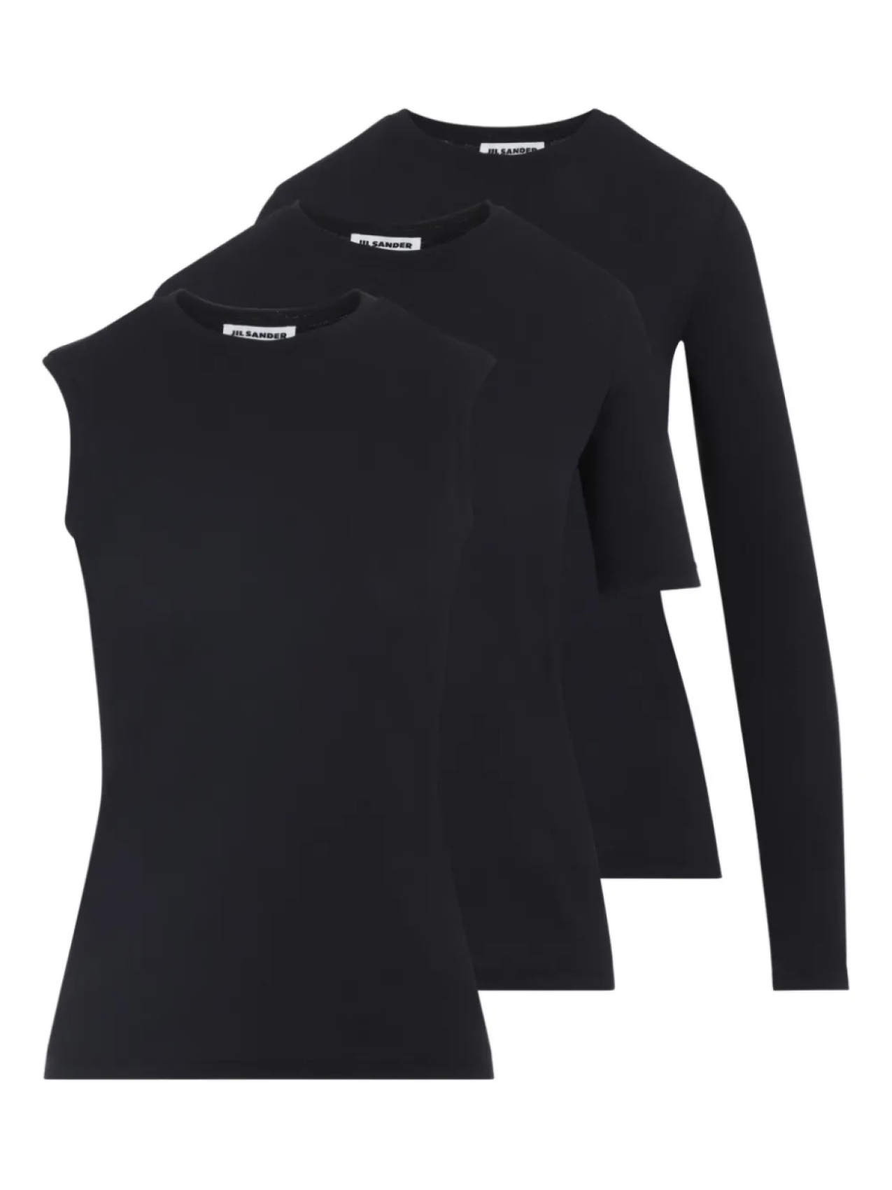

Футболка Jil Sander cotton T-shirts (set of three), черный