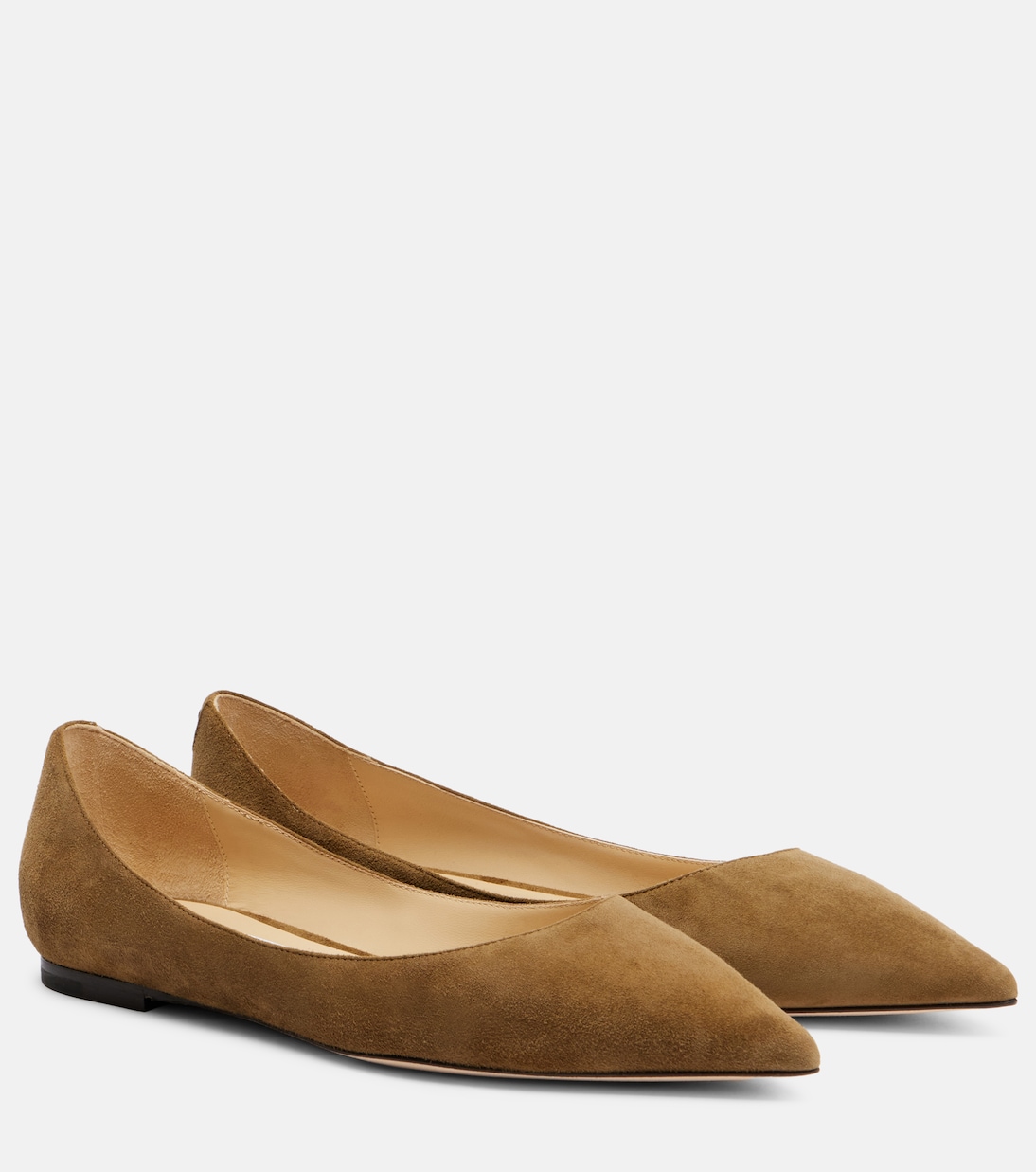 Балетки из замши Love Jimmy Choo, Caper Gree