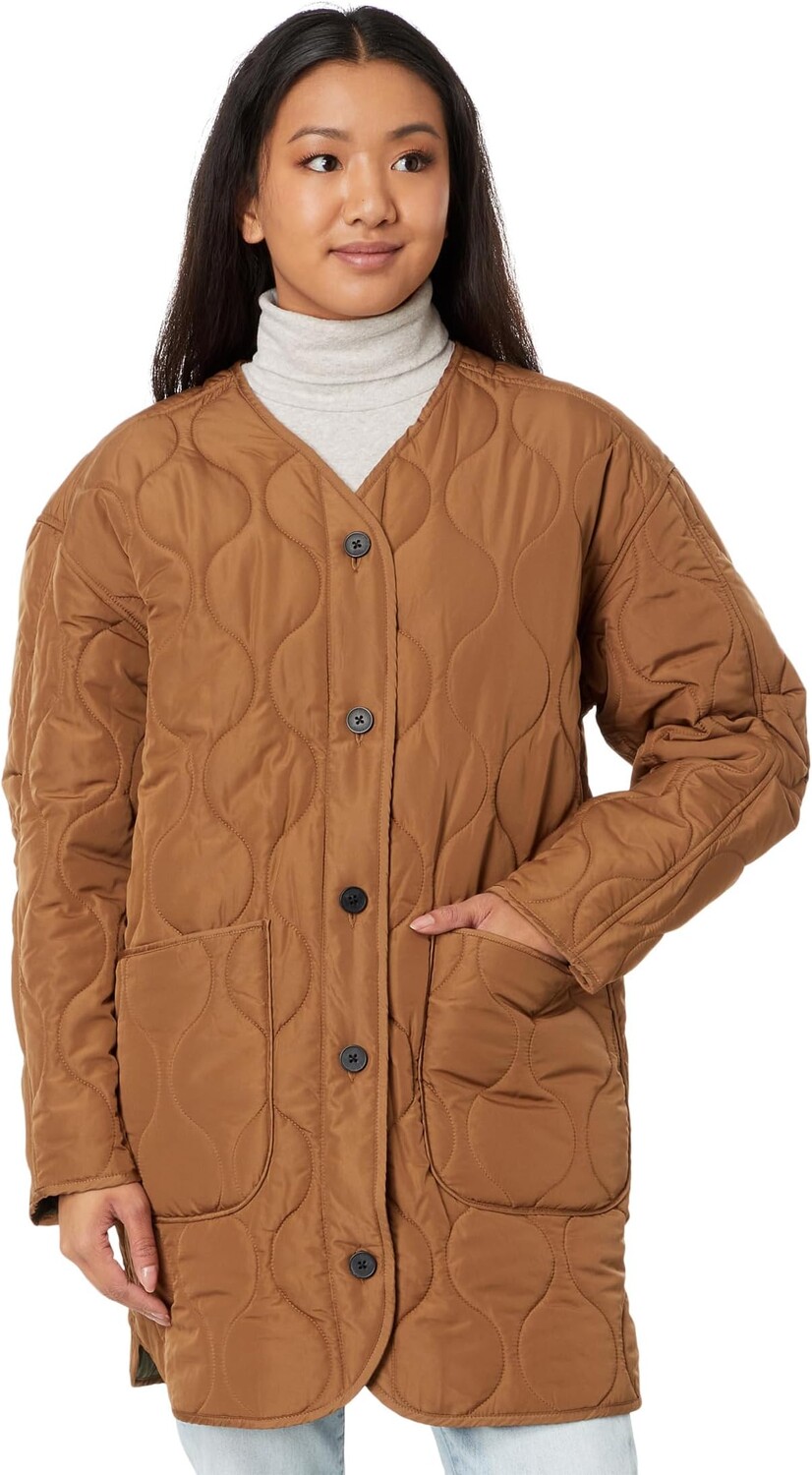 

Жилет Reversible Shine Quilted Liner Jacket Lucky Brand, цвет Cognac