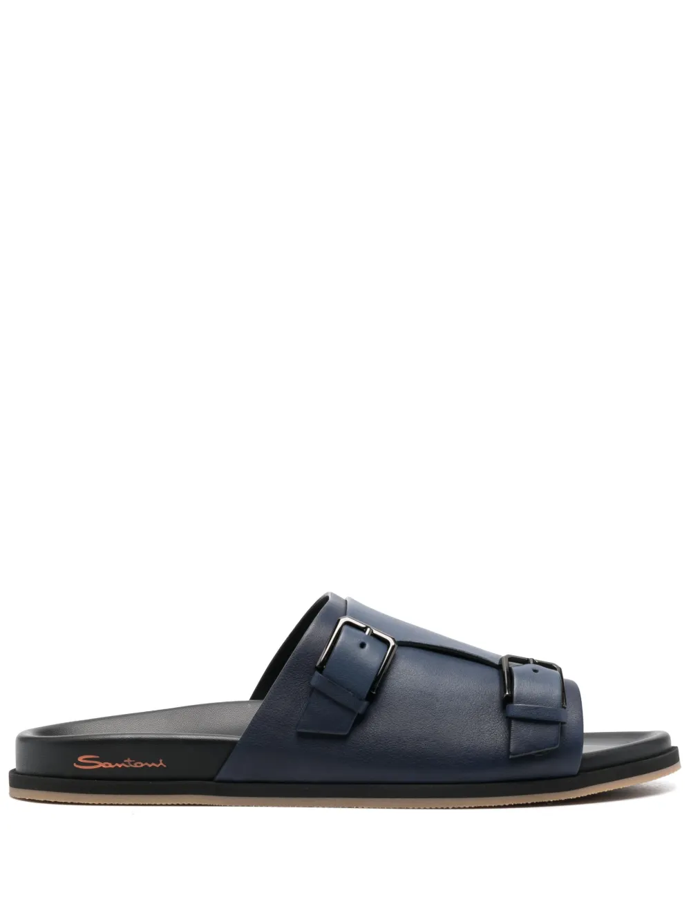 

Сандалии на плоской подошве Santoni, синий